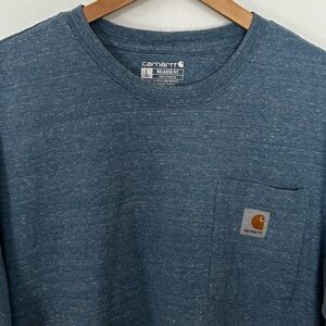 Carhartt Men’s Size L Tall Relaxed Fit Short Sleeve Crew Neck Tee